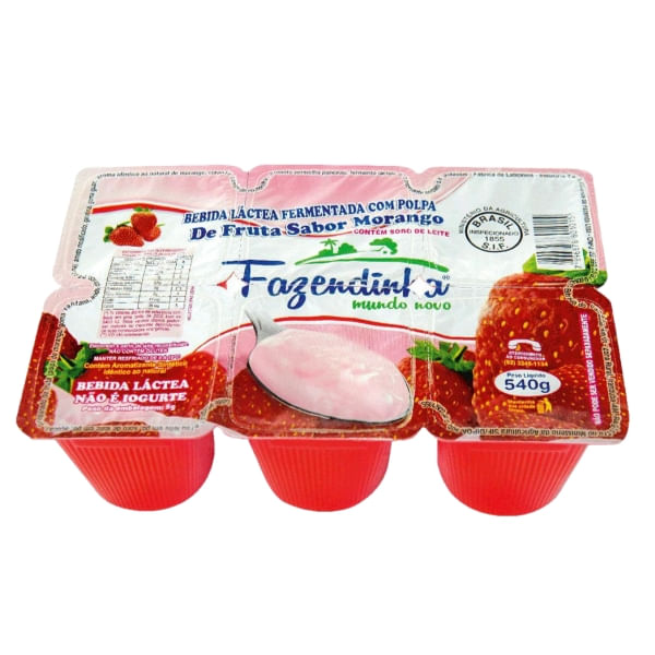 Bebida Láctea FAZENDINHA Morango 540g