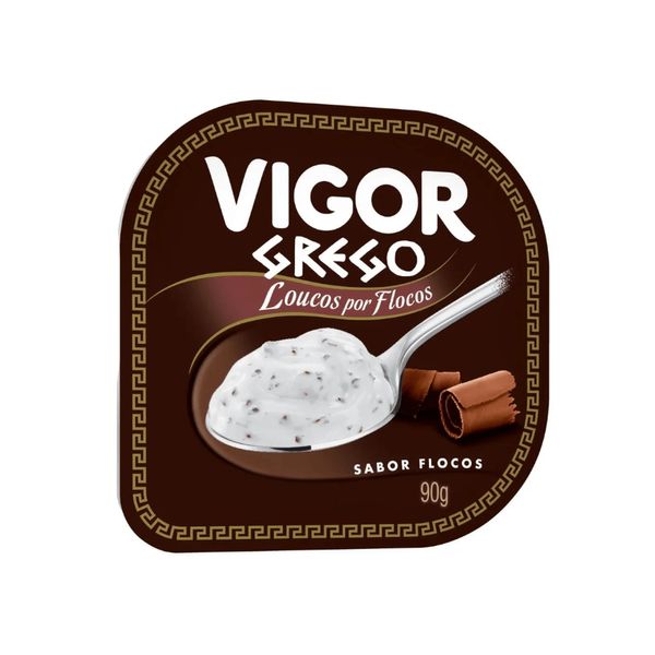 Iogurte Grego VIGOR Flocos Pote 90g