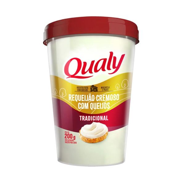 Requeijão Cremoso Tradicional Qualy com Queijos Pote 200g