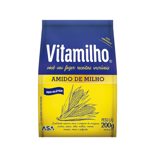 Amido de Milho VITAMILHO Pacote 200g AMIDO VITAMILHO 200G
