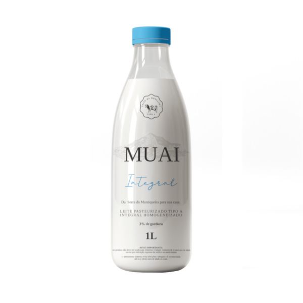 Leite Integral Pasteurizado A2 Muai Garrafa 1L