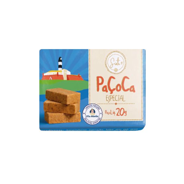 Paçoca Especial Sinta+ Zero Açúcar Embalagem 20g