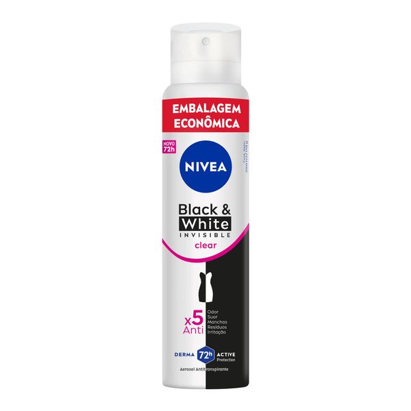 NIVEA Desodorante Aerossol Black & White INVISIBLE Clear 200ml
