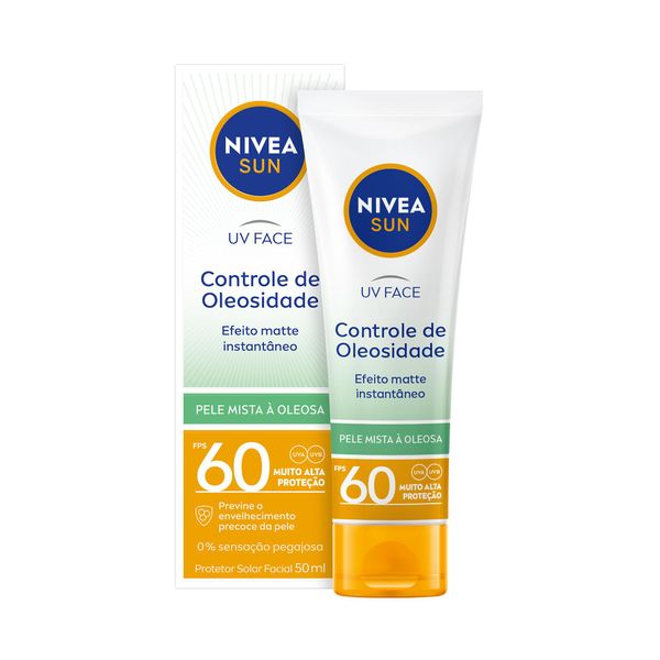 NIVEA Sun Protetor Solar UV Face Controle de Oleosidade FPS 60 50ml
