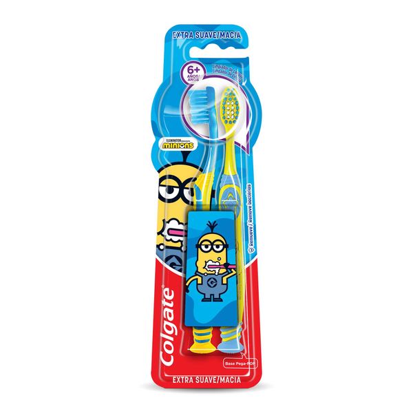 Escova Dental Infantil Colgate Minions 2 pk 6+ anos