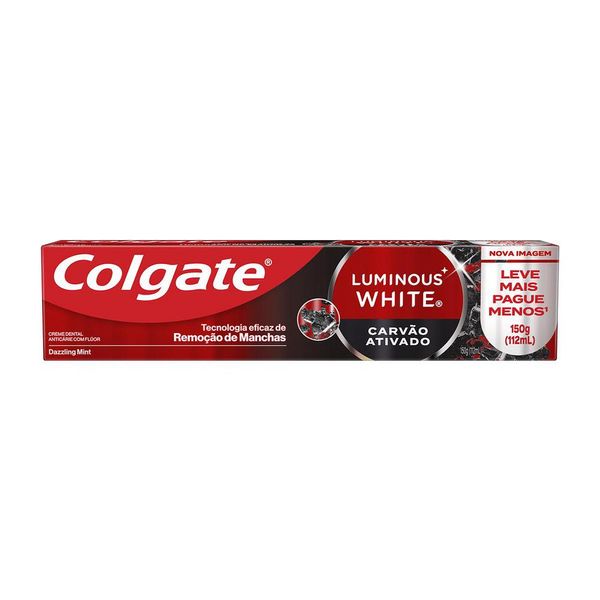 Creme Dental Clareador Colgate Luminous White Carvão 150g