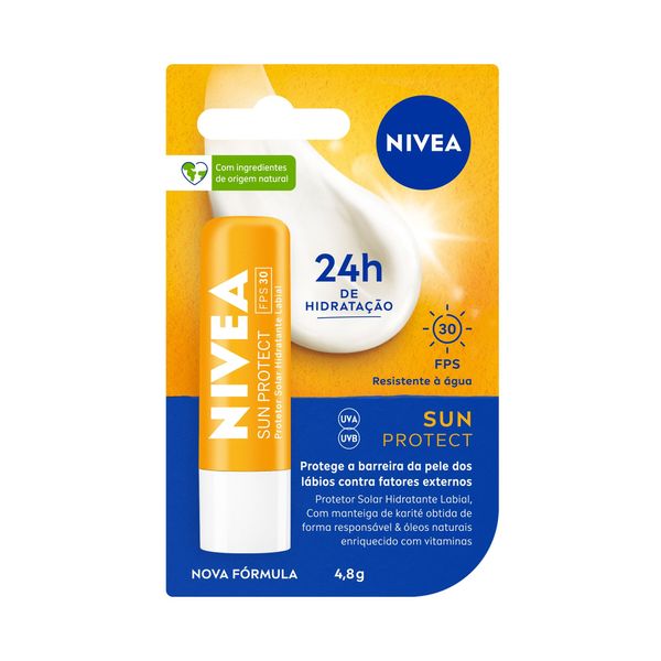 NIVEA Hidratante Labial Sun Protect FPS 30 4,8g