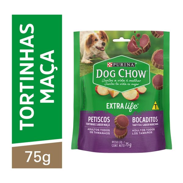 Petisco DOG CHOW Cães Adultos Tortinhas de Maçã 75g