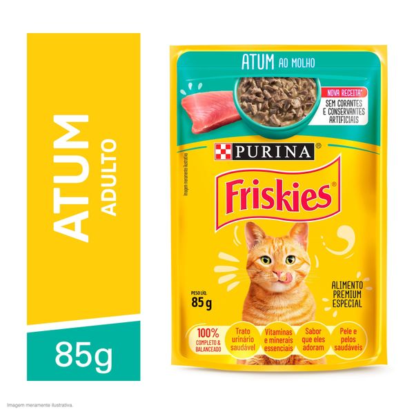 Ração Úmida Gatos Adultos FRISKIES Atum 85g