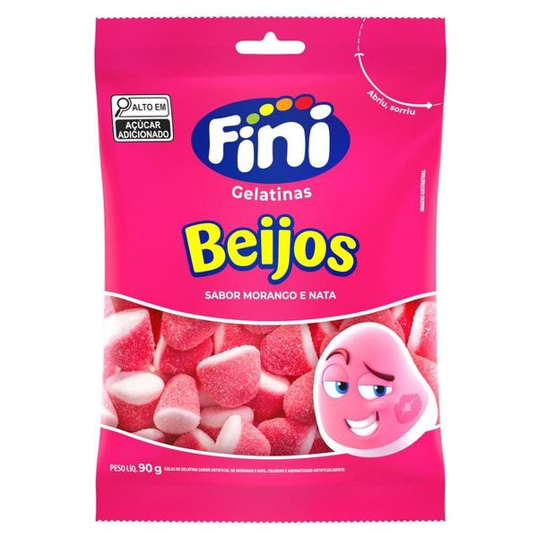 Bala de Gelatina Fini Beijos 80g