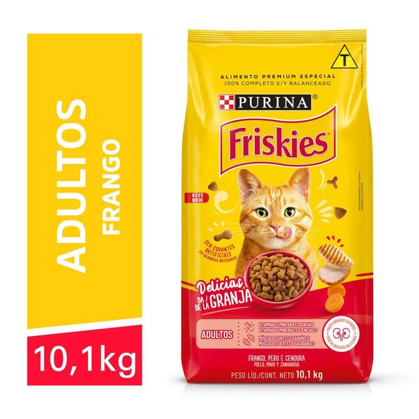 Ração FRISKIES Gatos Adultos Frango 10,1kg