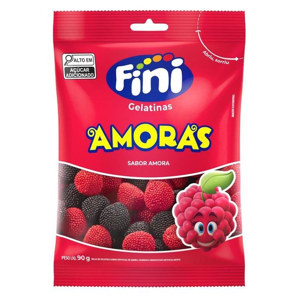 Bala de Gelatina Fini Amoras 80g