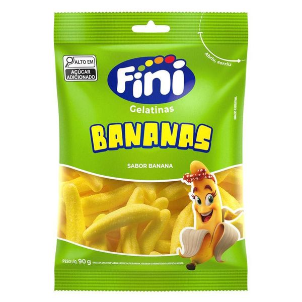 Bala de Gelatina Fini Bananas 80g