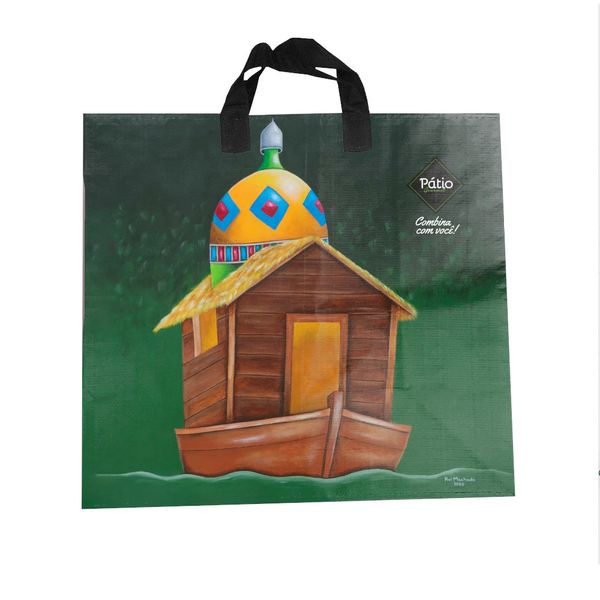 Sacola Ecobag Cor Verde 1 Unidade