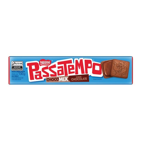 Biscoito PASSATEMPO Chocomix Chocolate 130g