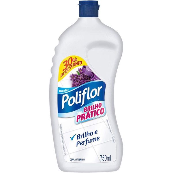 Cera Líquida Auto Brilho Poliflor Incolor 750ml Oferta!