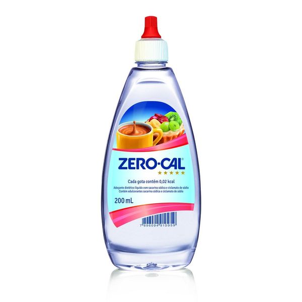 Adoçante Líquido Zero-Cal Sacarina 200ml