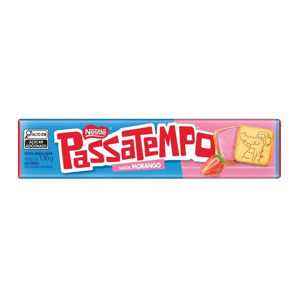 Biscoito PASSATEMPO Recheado Morango 130g
