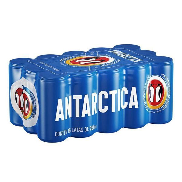 Cerveja Antarctica Pilsen 269ml Lata Pack C/15