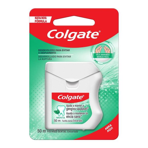 Fio Dental Encerado Colgate Menta 50m