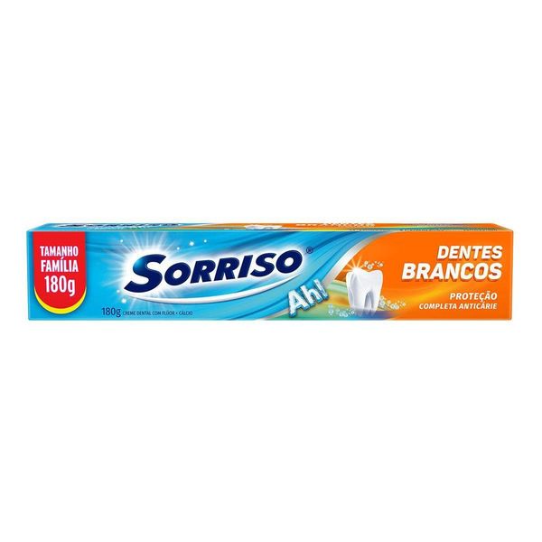 Creme Dental Clareador Sorriso Dentes Brancos 180g