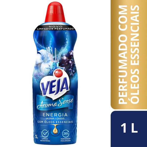 Limpador Perfumado Veja Aroma Sense Energia 1L com óleos essenciais