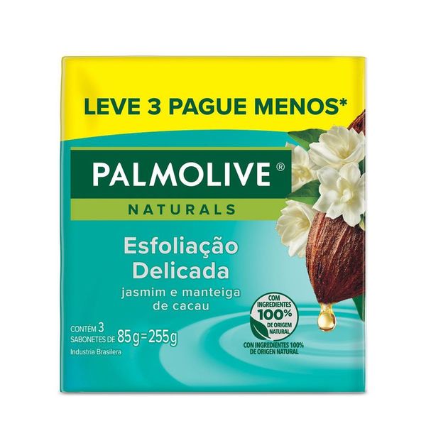 Sabonete em Barra Palmolive Naturals Esfoliação Delicada 85g Promo 3un c/ Desconto