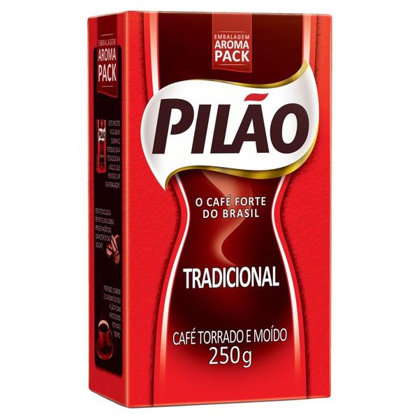 Café Pilão Torrado E Moído Tradicional Vácuo 250g