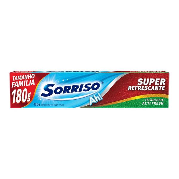 Creme Dental Sorriso Super Refrescante 180g