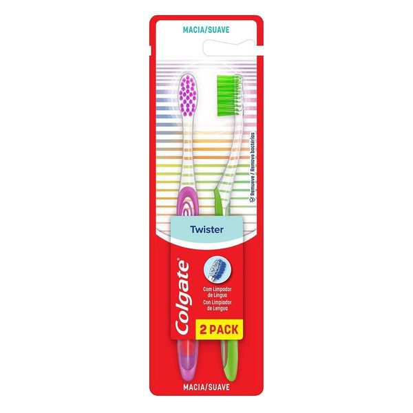 Escova de Dente Colgate Twister 2 unid