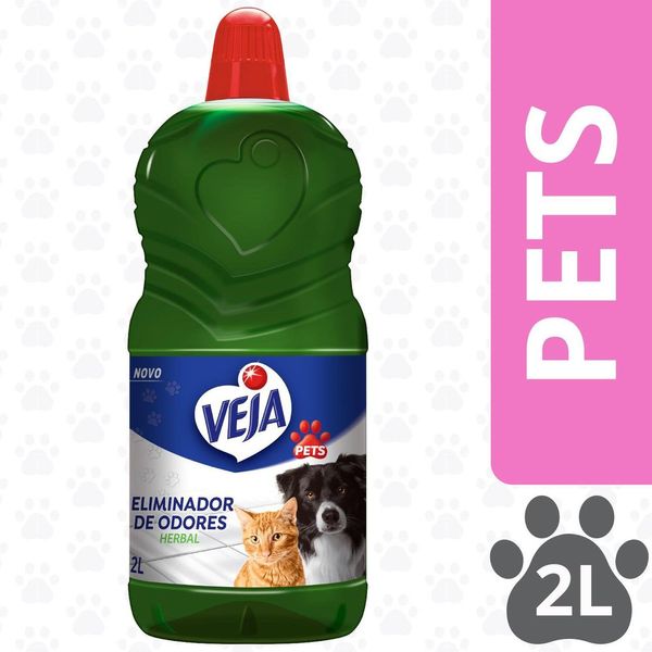 Limpador Pets Veja Desodorizador Perfumado Veja Herbal 2L