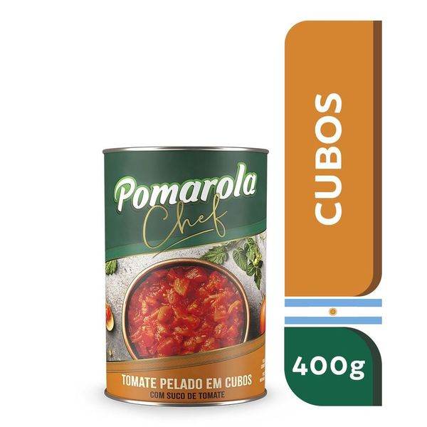 Tomate Pelado em Cubos Pomarola Lata 400g