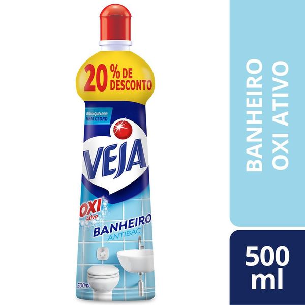 Limpador Anti Bac Veja Banheiro Oxi 500ml Oferta Limpador Anti Bac Veja Banheiro Oxi 500ml Oferta