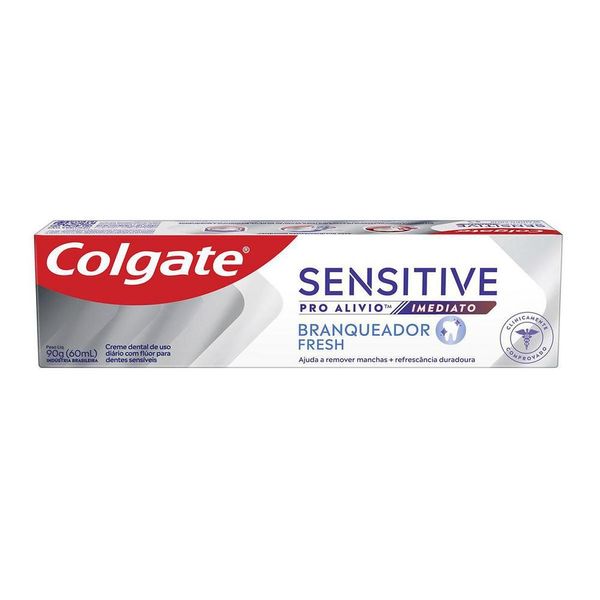 Creme Dental Para Sensibilidade Colgate Sensitive Pro Alívio Imediato Braqueador Fresh 90g