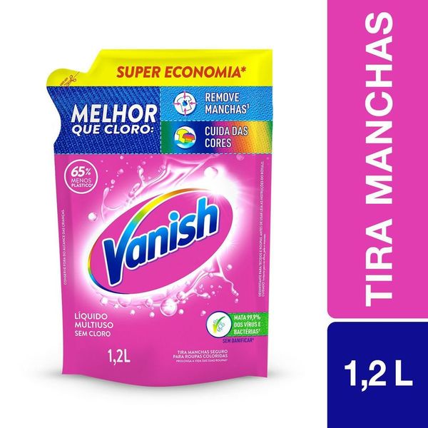 Tira Manchas Vanish Líquido Multiuso para roupas coloridas embalagem econômica 1,2L