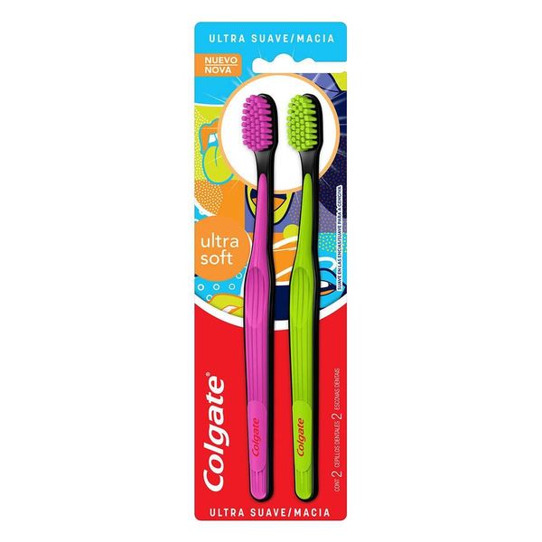 Escova de Dente Colgate Ultra Soft 2 unidades (cores sortidas)