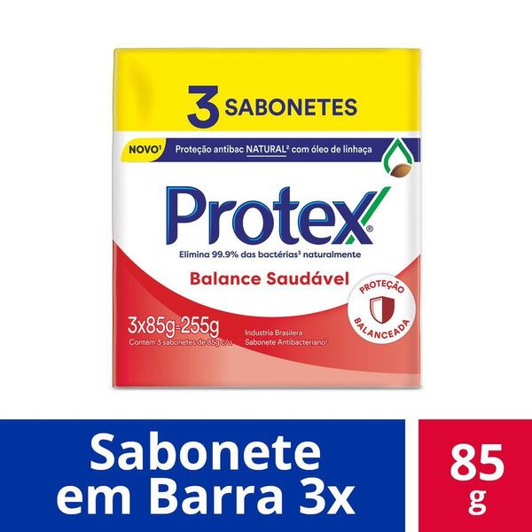 Sabonete Antibacteriano em Barra Protex Balance Saudável 85g Promo 3un c/ Desconto