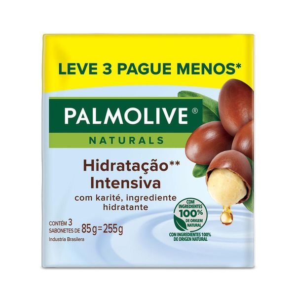 Sabonete em Barra Palmolive Naturals Hidratação Intensiva 85g Promo 3un c/ Desconto