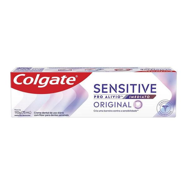 Creme Dental para Sensibilidade Colgate Sensitive Pro Alívio Original 110g