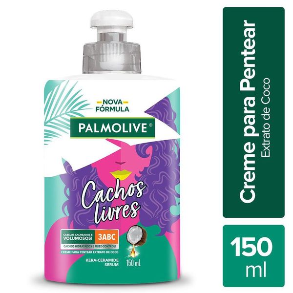 Creme de Pentear Palmolive Cachos Livres Extrato de Coco 150ml