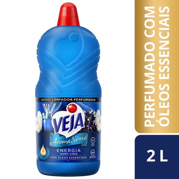 Limpador Perfumado Veja Aroma Sense Energia 2L com óleos essenciais