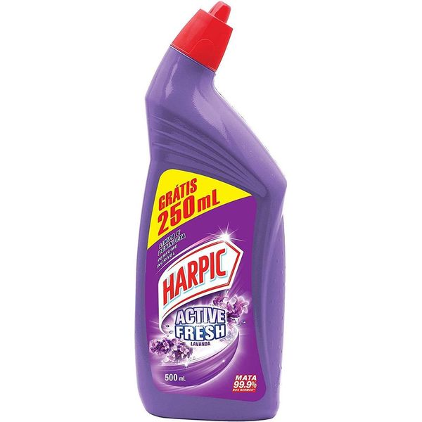 Limpador Sanitário Líquido Harpic Active Fresh 750ml Embalagem Econômica