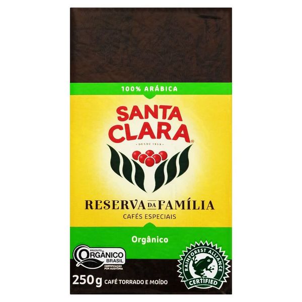 Café em pó Santa Clara Reserva da Familia Orgânico Vácuo 250g