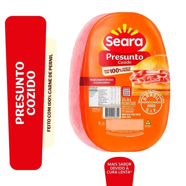 Presunto cozido magro oval Seara