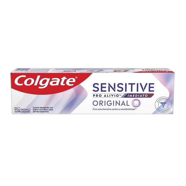 Creme Dental Para Sensibilidade Colgate Sensitive Pro Alívio Imediato Original 90g