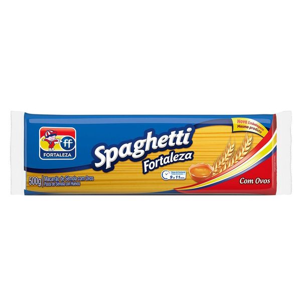 Macarrão de Sêmola com Ovos Espaguete Fortaleza 500g Macarrão de Sêmola com Ovos Espaguete Fortaleza 500g