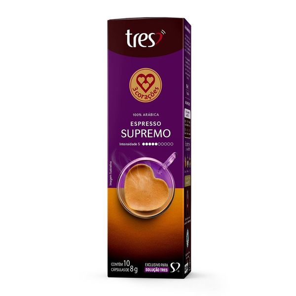 Capsula de Café Espresso Supremo 3 Corações 10 unid