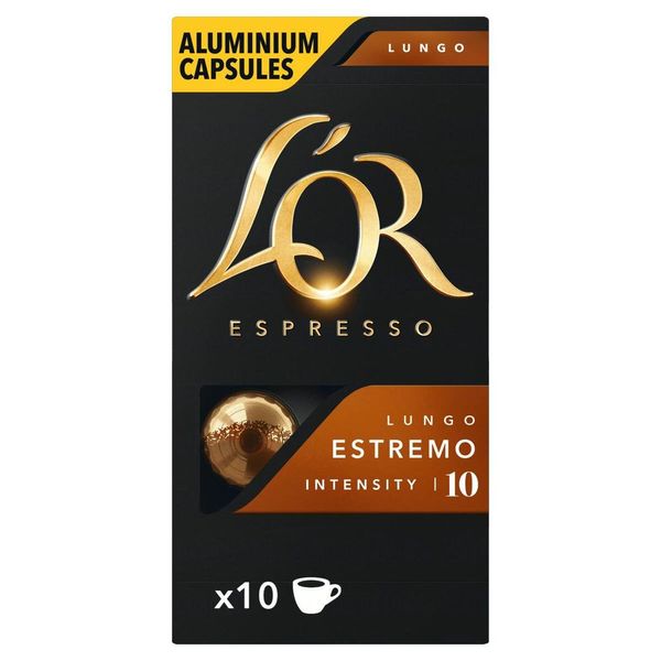 Café em Cápsula Torrado e Moído Lungo Espresso L'or Caixa 52g 10 Unidades