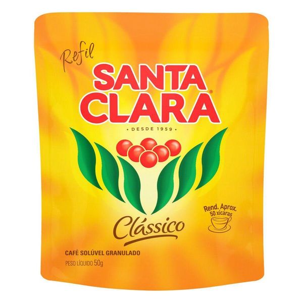 Café Solúvel Classico Santa Clara Sache 50g