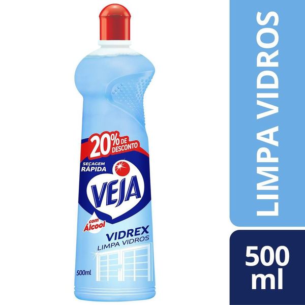 Limpa Vidros Veja Vidrex Tradicional 500ml Oferta Limpa Vidros Veja Vidrex Tradicional 500ml Oferta